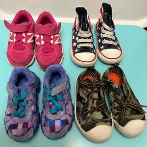 Pink and Purple Kids Shoes Set